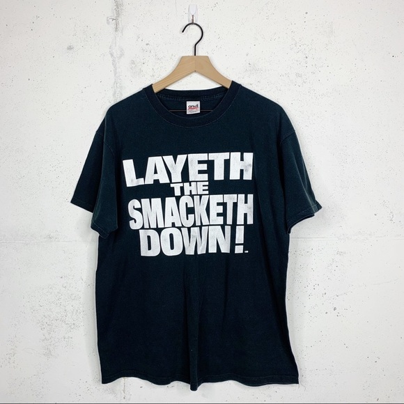 Anvil The Rock Vintage The Rock Layeth The Smacketh Graphic Tee